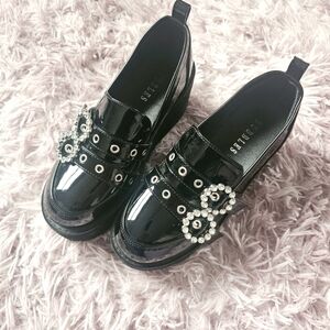 Bubbles 7.5cm Heel Platform Loafers